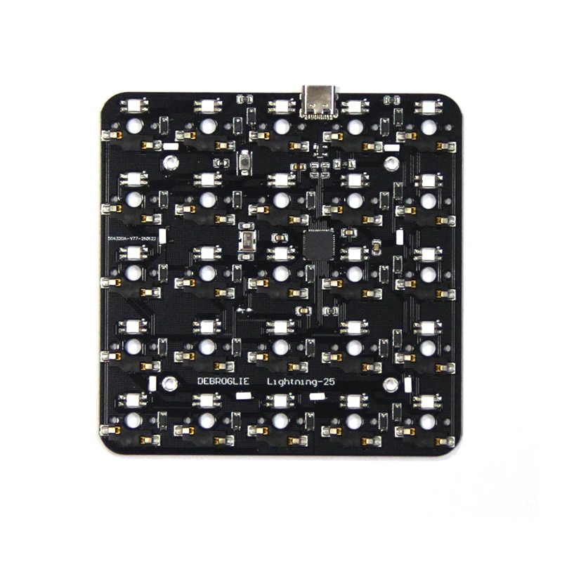 Teclado con ranura de intercambio en caliente, dispositivo mecánico PCB, soporte Cherry Gateron, 25 teclas, 5x5 RGB - imagen 2