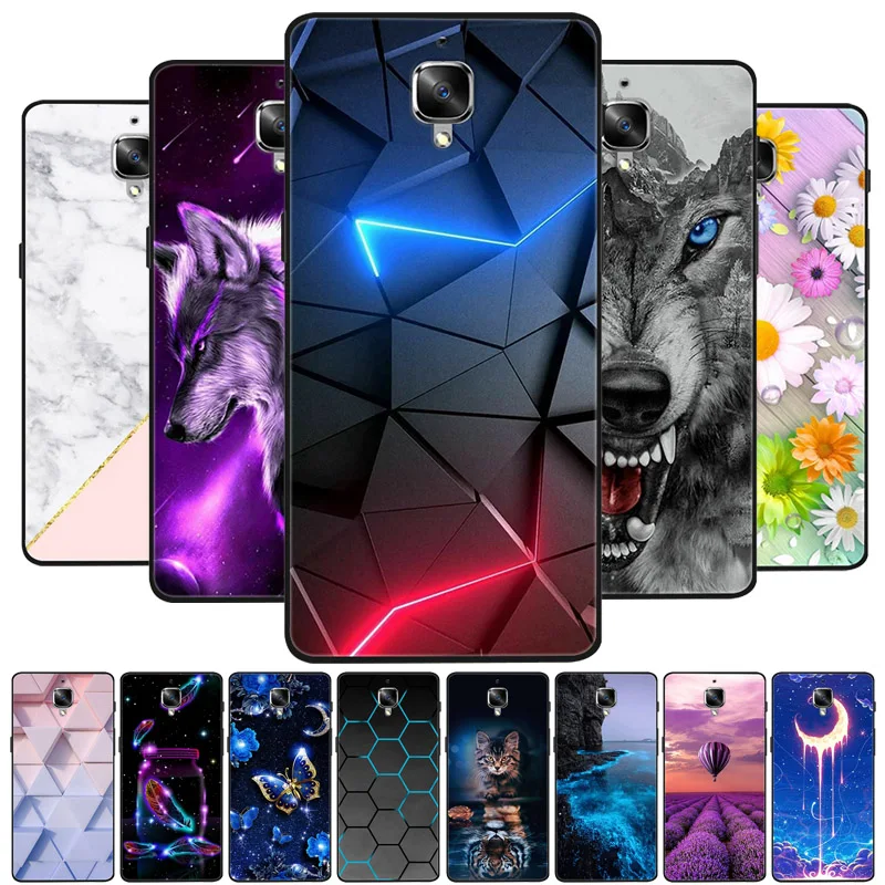 Funda trasera de silicona para móvil, carcasa suave de TPU para OnePlus 3 T, 3 T