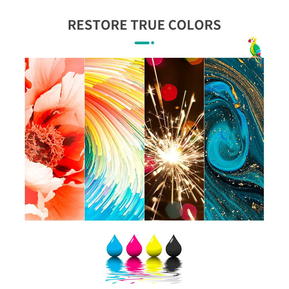 Kit de recarga de tinte de tinta Universal de 250ML para cartucho Canon HP Epson 301 302 304 305 664 604 CISS Ecltank 104 Compatible con todas las impresoras - imagen 4