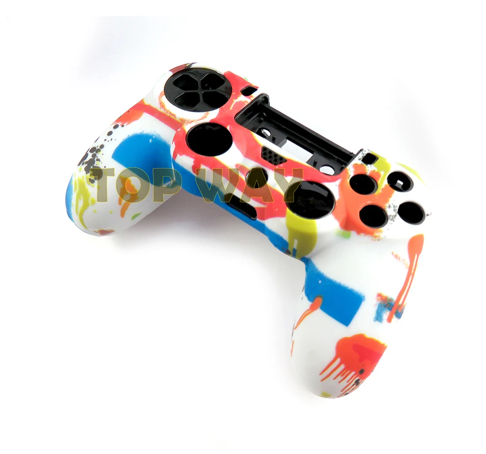 Funda de goma de Gel de silicona suave para mando de SONY Playstation PS4, protección de la piel para mando de PS4 Pro Slim - imagen 5