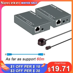Extensor HDMI RJ45 Navceker Cat6 - Audio y Vídeo por Ethernet