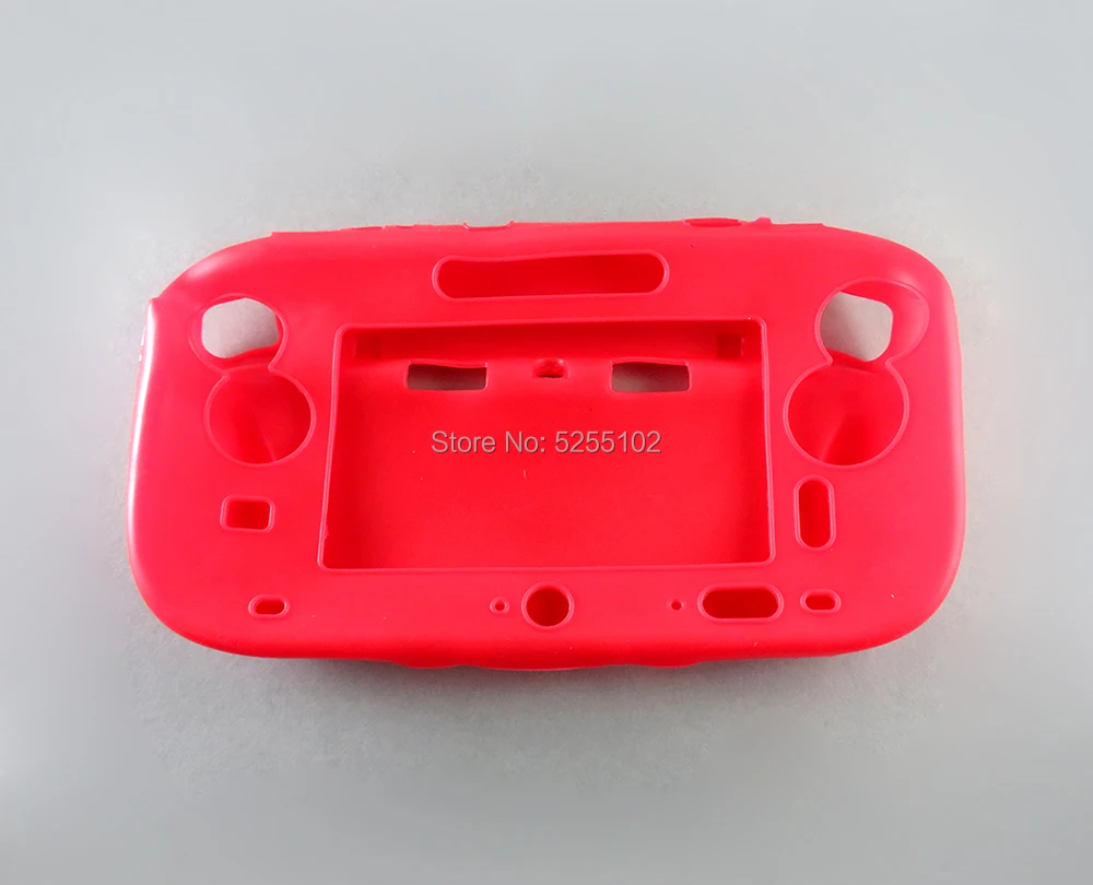 1 funda de silicona de goma suave Protector de cuerpo completo para Wii U funda de Gel carcasa de piel para Nintendo WiiU Gamepad controlador - imagen 3