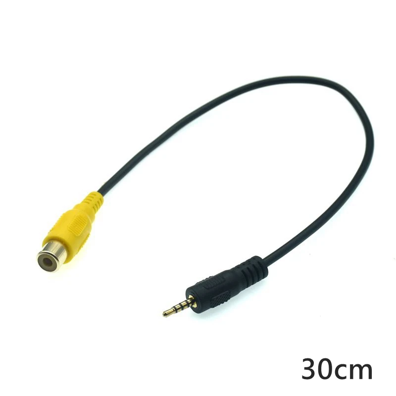 Adaptador AV 2,5mm Macho a RCA Hembra para Coche - imagen 2