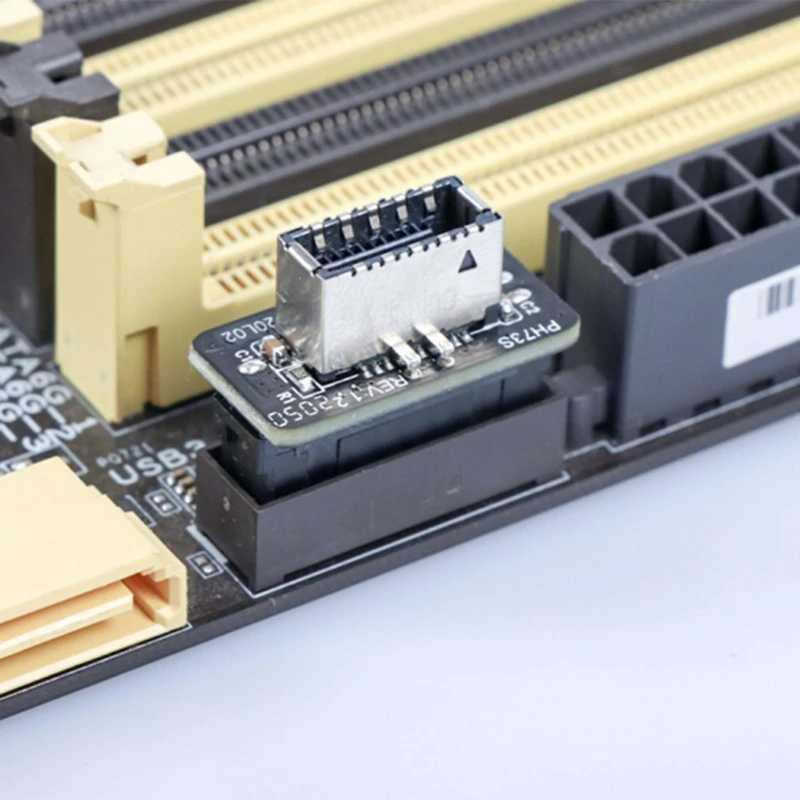 Placa base USB 3,0, adaptador de TYPE-E, USB 3,1, a-key, Panel frontal de 20 pines, cabezal hembra - imagen 4