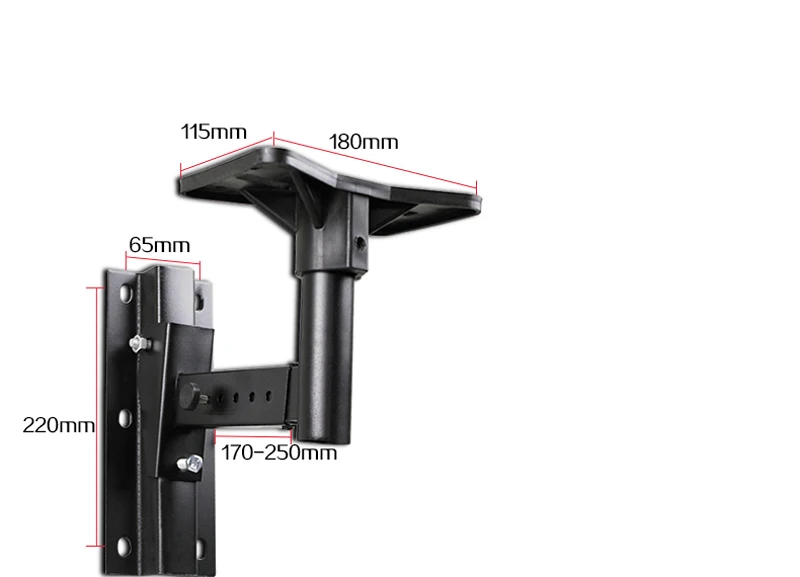 (1 PAR) soporte de montaje de soporte de pared para altavoz de sonido universal de 35 kg - imagen 3