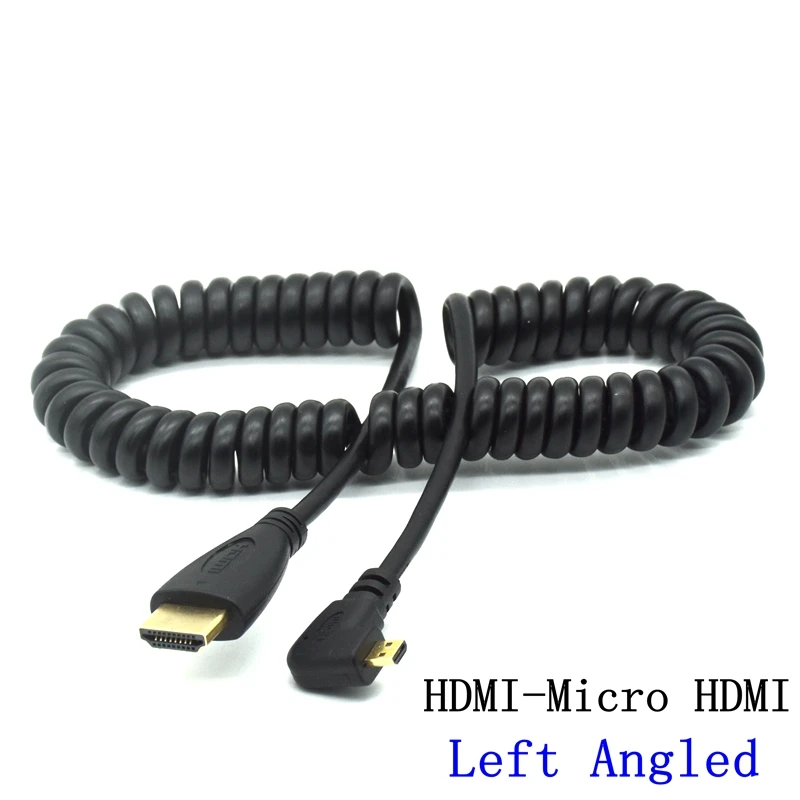 Resorte de alta velocidad compatible con Micro HD a HDMI, chapado en oro, compatible con Ethernet, 4K, retorno de Audio, Cabo para cámara SLR, HDTV, XBox, Tablet - imagen 3