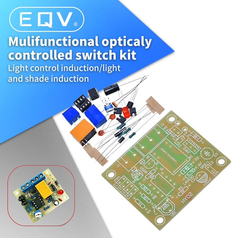 Interruptor inteligente controlado por luz multifunción con inducción de luz/inducción de brillo, experimento electrónico DIY para estudiantes - imagen 2