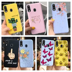 Samsung Galaxy A40 - Funda Cactus Mariposa Mate Antigolpes