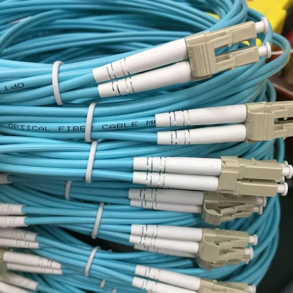 Cables de conexión de fibra óptica dúplex OM4 SC-SC-LC-LC-FC-FC-ST-ST multimodo 2,0mm 3,0mm 2 núcleos puente de fibra óptica ftth parche plomo IL - imagen 5
