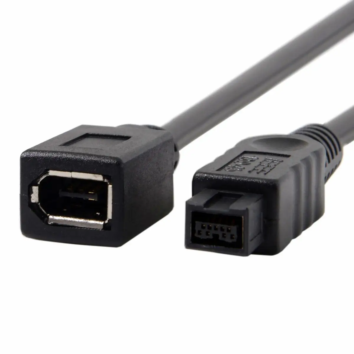 20cm negro IEEE 1394 6Pin hembra a 1394b 9Pin hembra FireWire 400 a 800 Cable adaptador para conectar a una computadora cámara digital - imagen 3