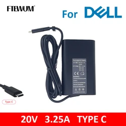 Cargador Adaptador USB-C 65W PD Dell Latitude 5290 / 7490 – 2 en 1