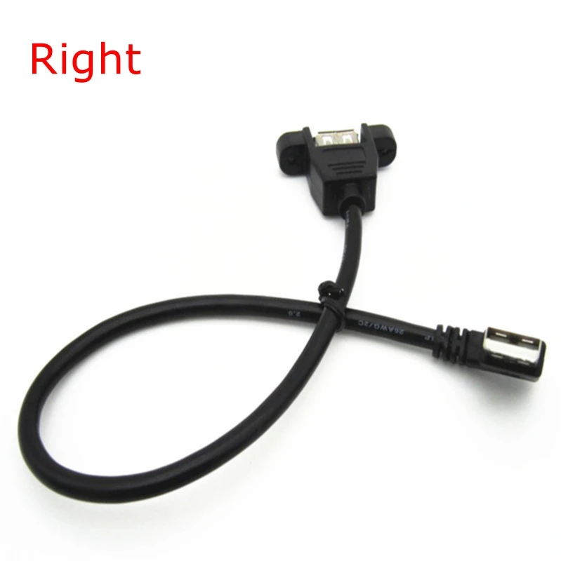 Cable de extensión de impresora con montaje en oreja, montaje de Panel hembra a USB B macho, ángulo izquierdo y derecho, arriba y abajo, USB 2,0 B - imagen 3