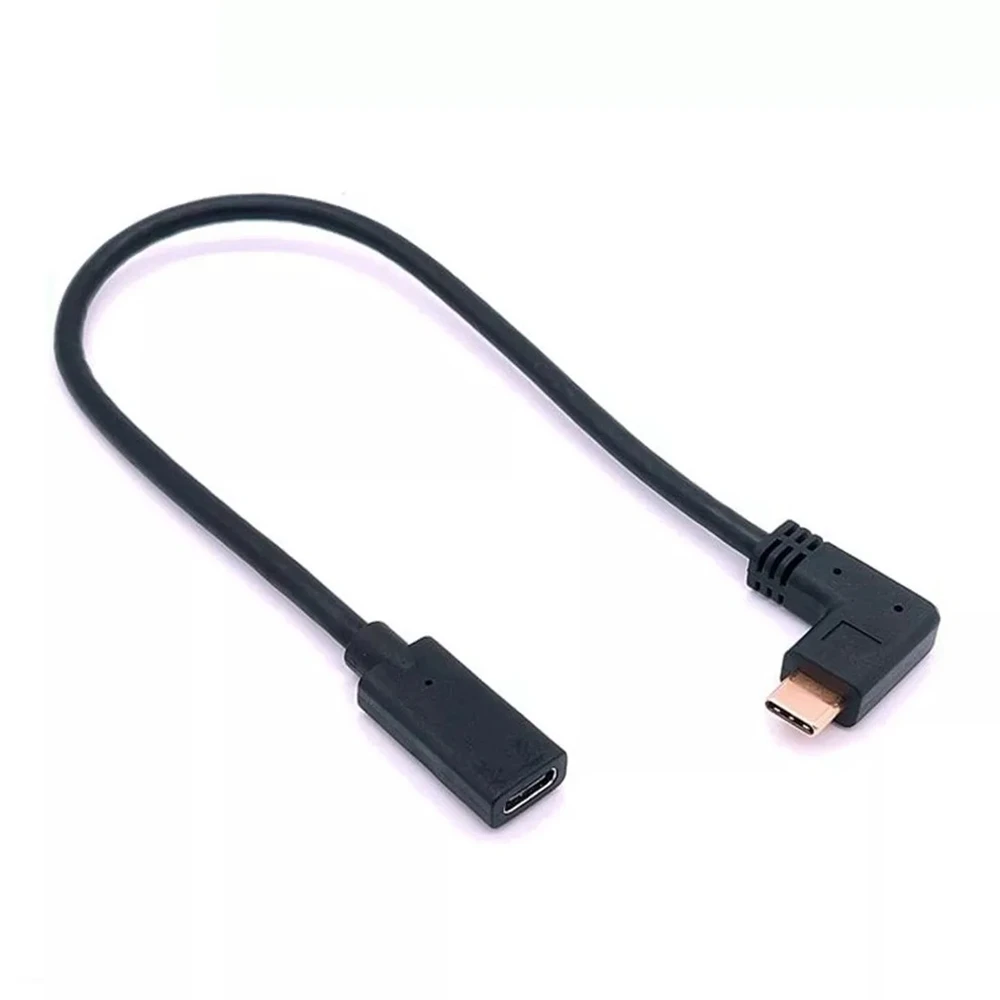 0,3 M-1,8 M Metro Typ-C USB 3,1 Makitanlichen zu USB-C Weibliche 90 grad Extensionğ Kabel extensor Cable Diseño Reversible - imagen 2