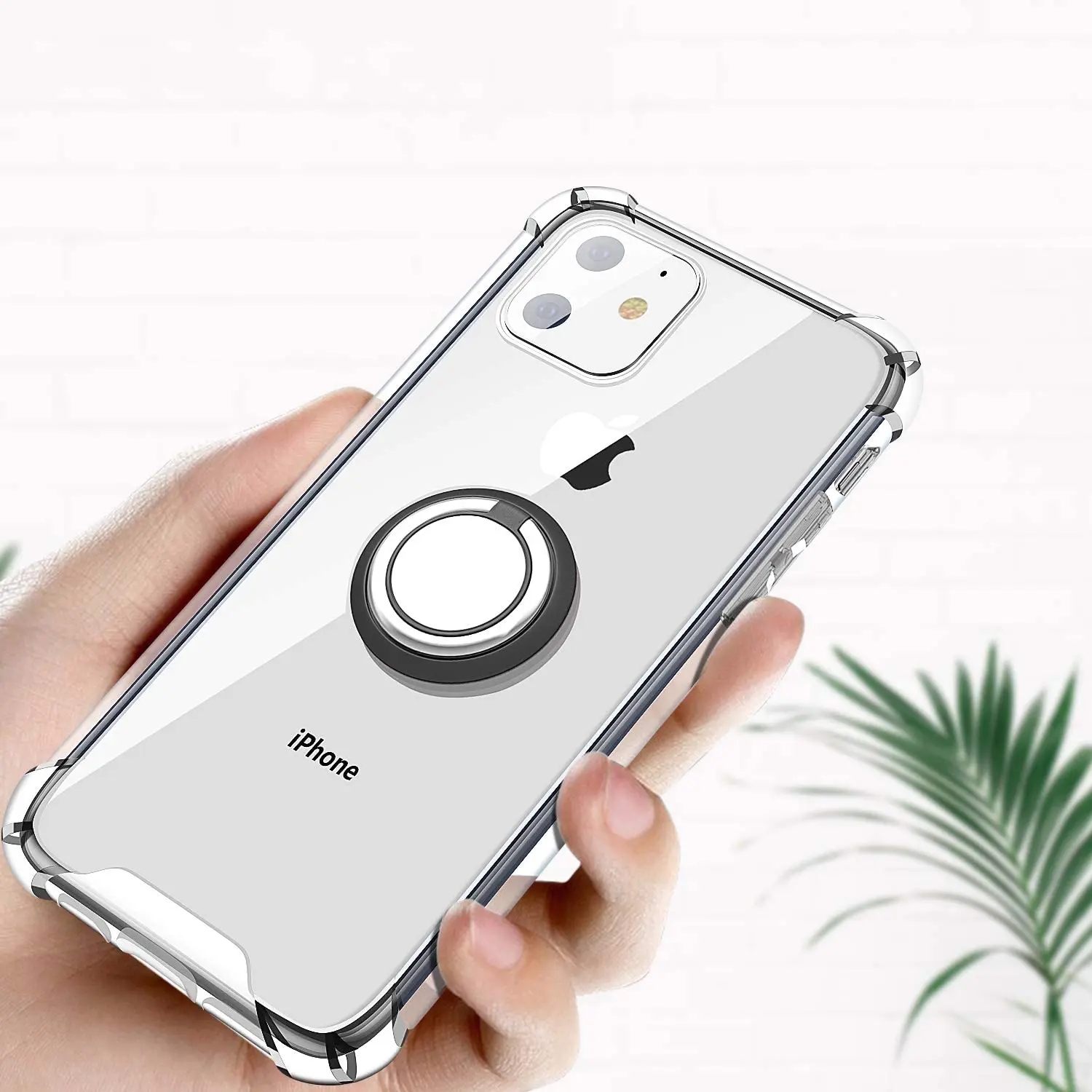 Funda trasera de TPU suave a prueba de golpes con soporte de anillo para iPhone 16 17 15 14 SE 3 2nd 2020 12 13 Mini 11 Pro Max X XR XS 5 6 7 8 Plus - imagen 5