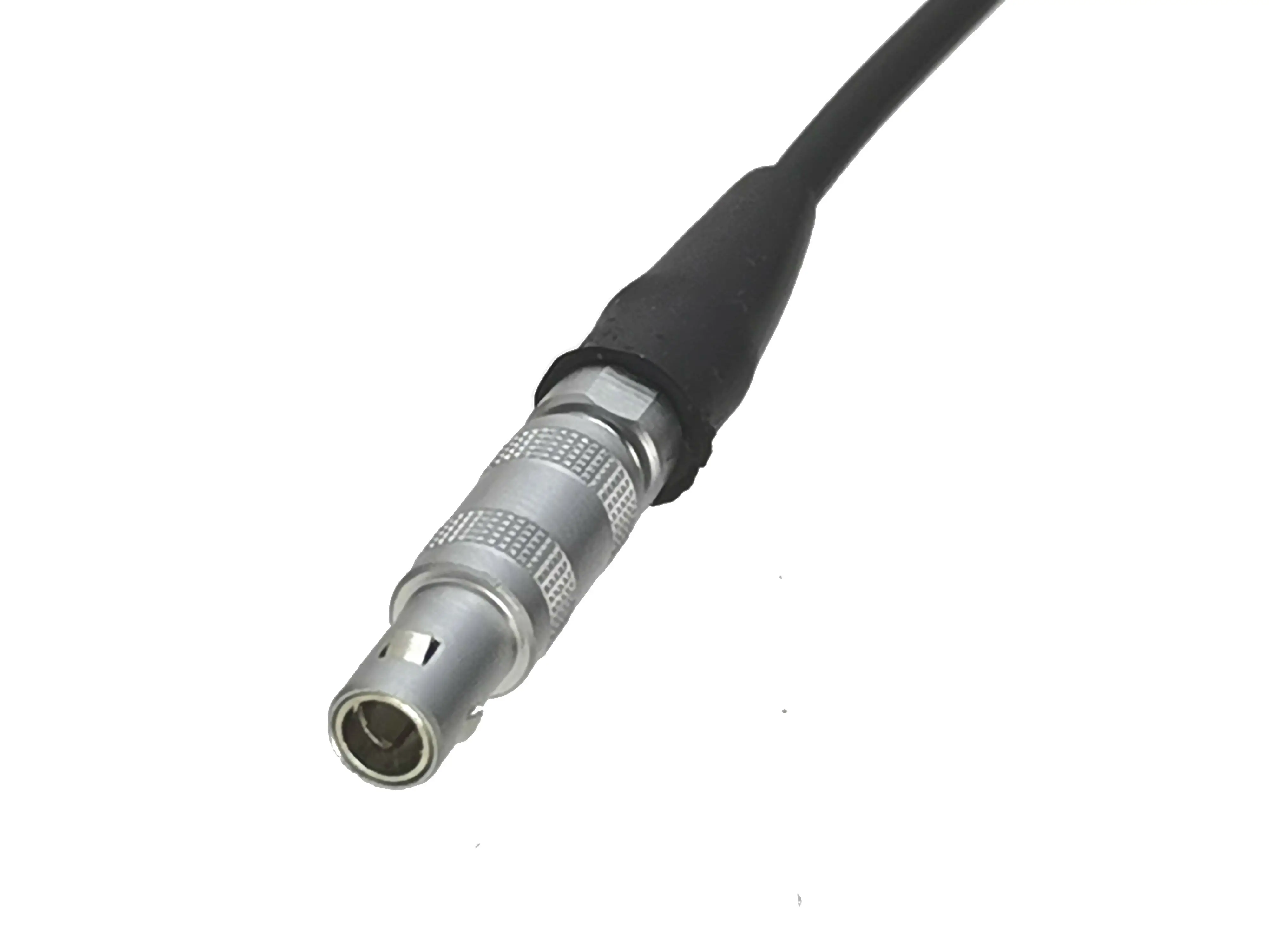 Conector coaxial recto con chapado níquel