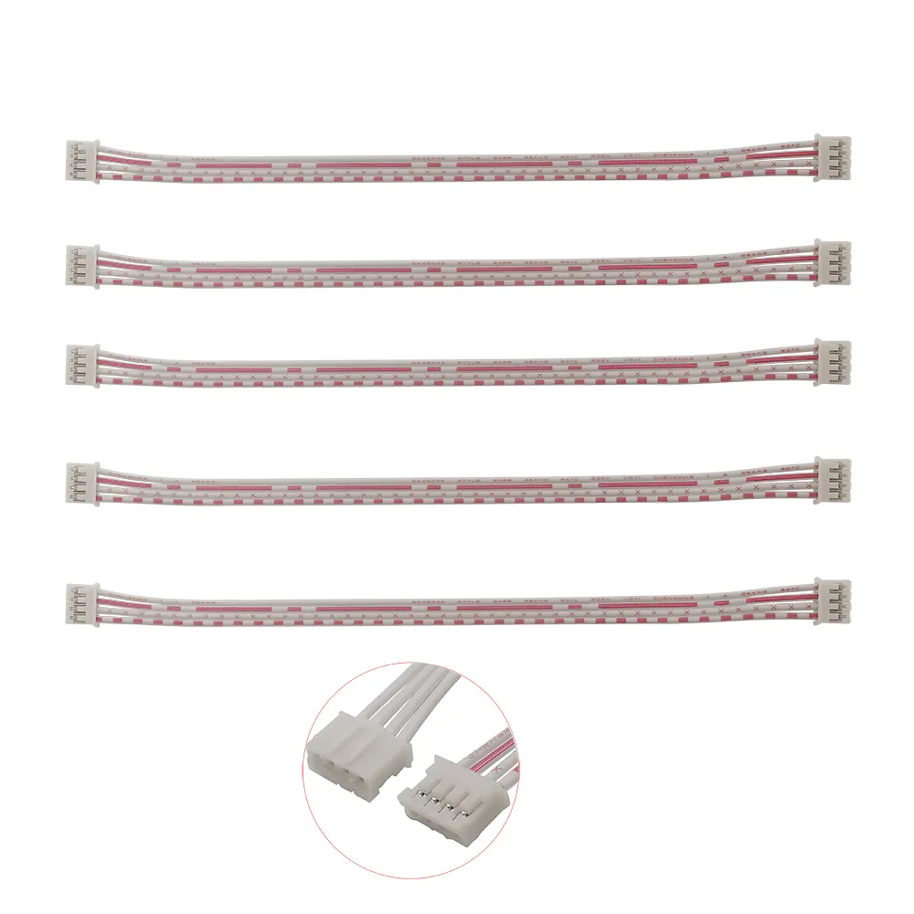 Conector de Cable JST PH2.0, Conector de 4 pines de 20CM de longitud, 2,0mm, terminal de paso hembra a hembra, 26AWG, 10 Uds.