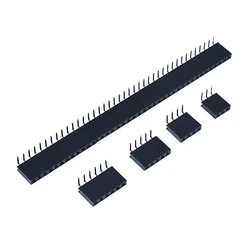 Conector Header Hembra 2,54 mm Angulo Recto Fila Única Prototipos