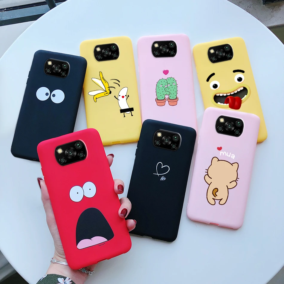 Funda Poco X3 para Xiaomi Poco X3 NFC, Fundas bonitas de silicona suave TPU, funda trasera para Xiaomi Poco X3 PocoX3 Pro X 3, fundas para teléfono