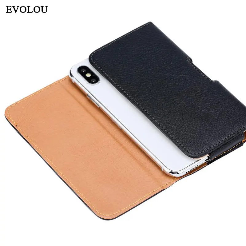Funda para Huawei P Smart 2021, Funda de cuero con Clip para cinturón, bolso de cintura magnético para Huawei Y7A, Y9A, Y8S, Y6P, Y8P, Y7P, Y5 II - imagen 3