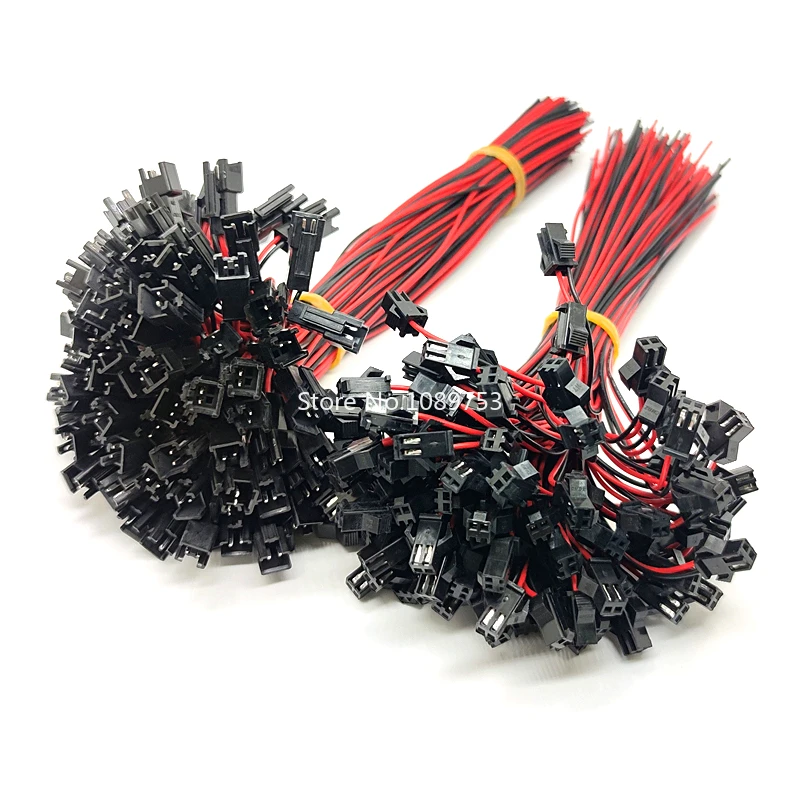 Conector JST 2.5 SM 2 pines pack 100 juegos con cable 200mm
