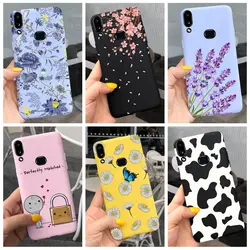Funda Samsung Galaxy A10s Silicona Flor Caramelo Anticaídas