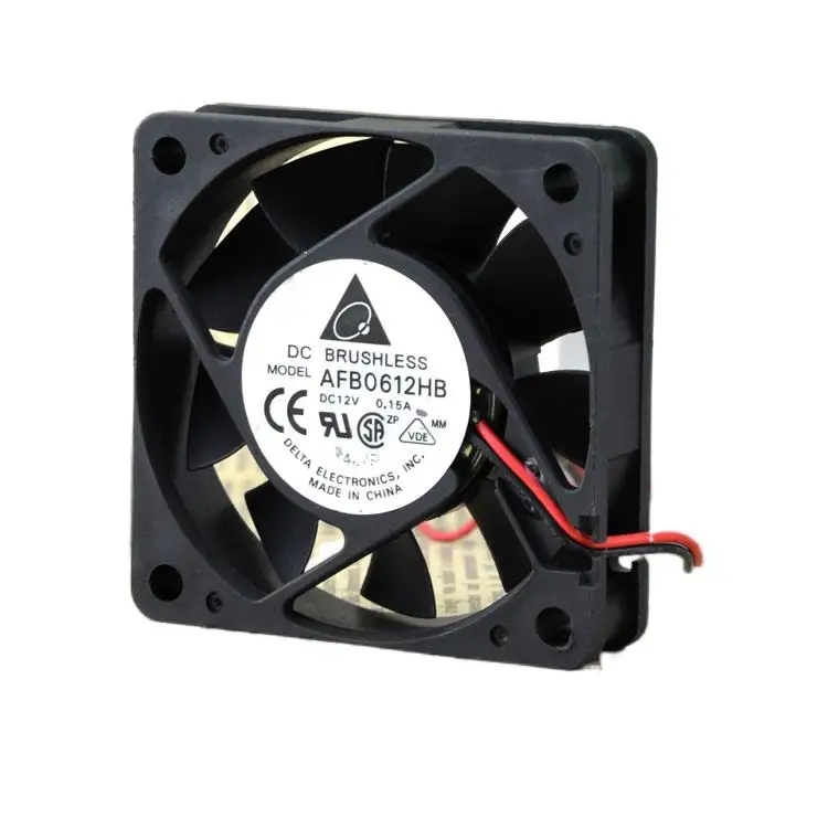 Delta Afb0612hb 6015 12v 0.15a 6cmcm ventilador silencioso de doble bola