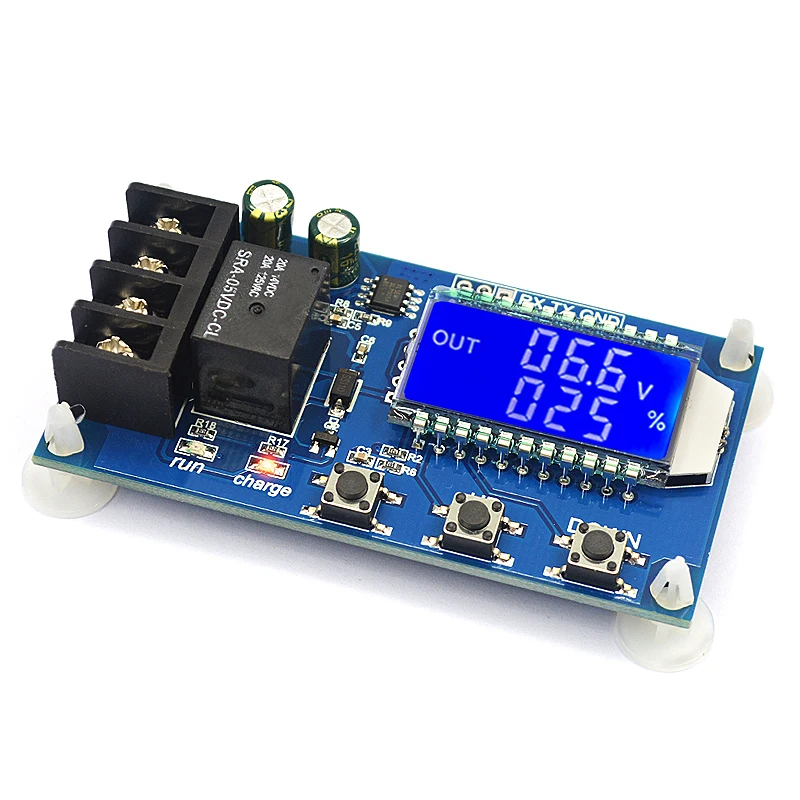 Módulo de Control de cargador de batería de plomo-ácido 10A 30A 6-60V, interruptor de Control de protección de sobrecarga Digital, indicador LED - imagen 4