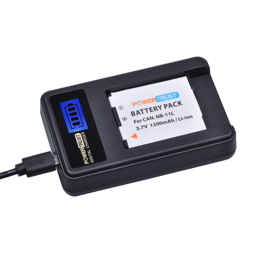 NB-11L NB-11LH Batería + Cargador USB LCD para Canon PowerShot A2500 A2600 A3400 A3500 A4000 IS ELPH 320 340 350 HS IXUS 185 265 - imagen 4