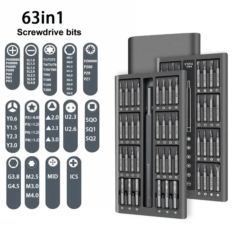 Juego Destornilladores Magnéticos de Precisión con Puntas Torx - imagen 5