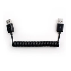 Cable USB Retráctil 2.0 Macho a Hembra Negro para Ordenador