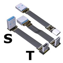 Cable Extensión USB A-C Ángulo 90°