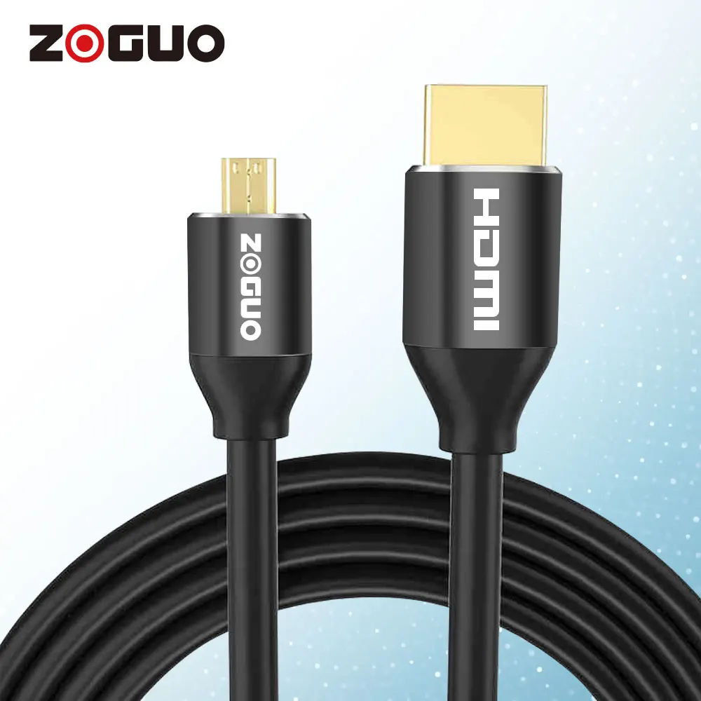 Cable Micro HDMI a HDMI2.0 de alta velocidad, 1-5m, 4K, 3D, 1080P, para tableta, videocámara, MP4, HD, 2,0 a Micro HDMI - imagen 3