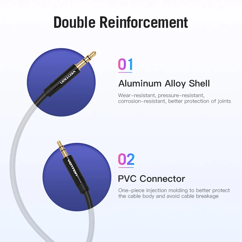 Vention Cable Auxiliar 3,5 mm a 2,5 mm - Jack Audio para Auriculares - imagen 5
