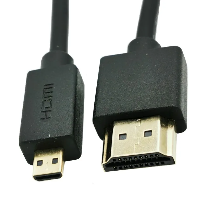 OD 3,0mm Super suave fino Micro Mini HDMI tipo C macho a Cables HD Cable macho 2k * 4k Hd @ 60hz ligero portátil - imagen 4