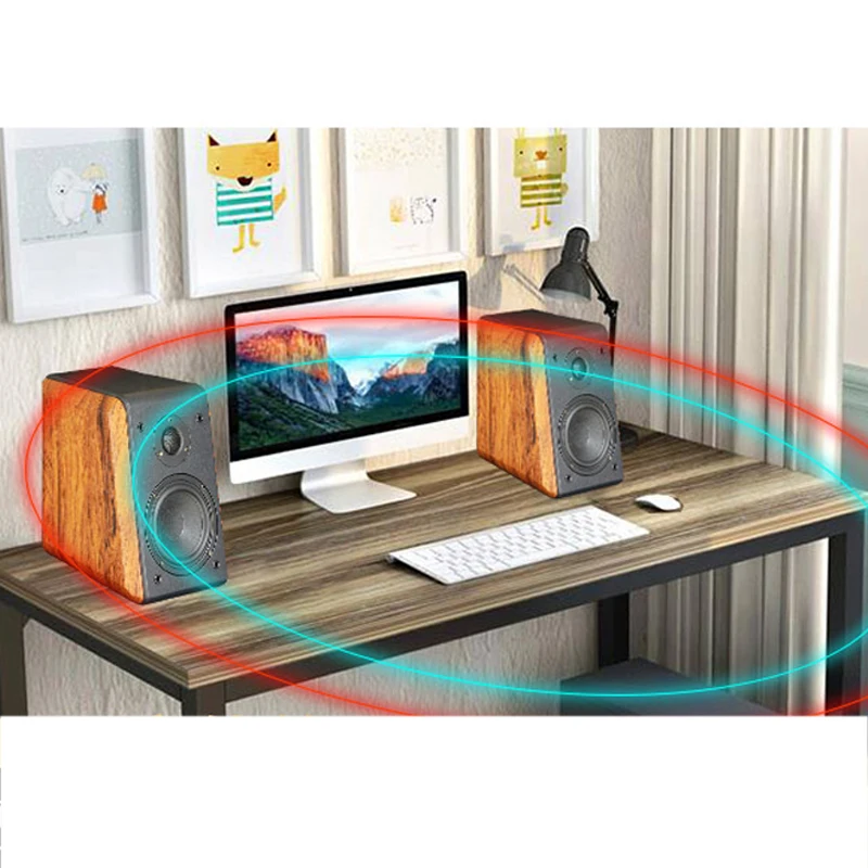 20-200W 4 Ohm 6,5 pulgadas altavoz de estantería pasivo Hifi con altavoz de Audio para fiebre Monitor amplificador adaptador altavoz HIFI un par - imagen 4