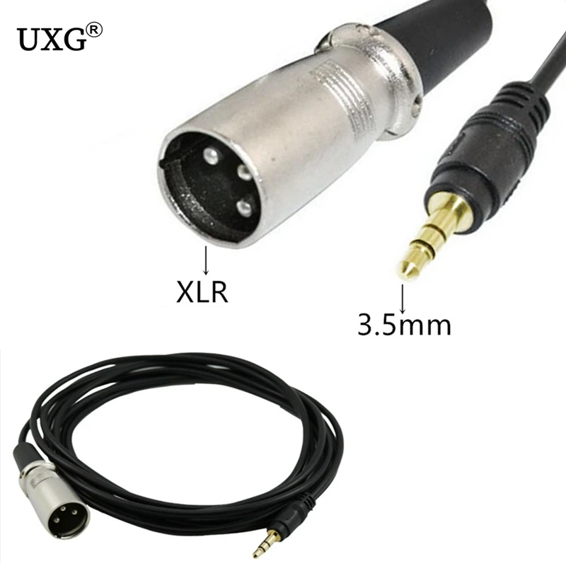 Conector Macho Conector Estéreo 3.5mm Cable Micrófono Audio XLR Conector 3 Pines Altavoz XLR Macho HDTV DVD 15cm 1.5m 3m - Vista principal del producto