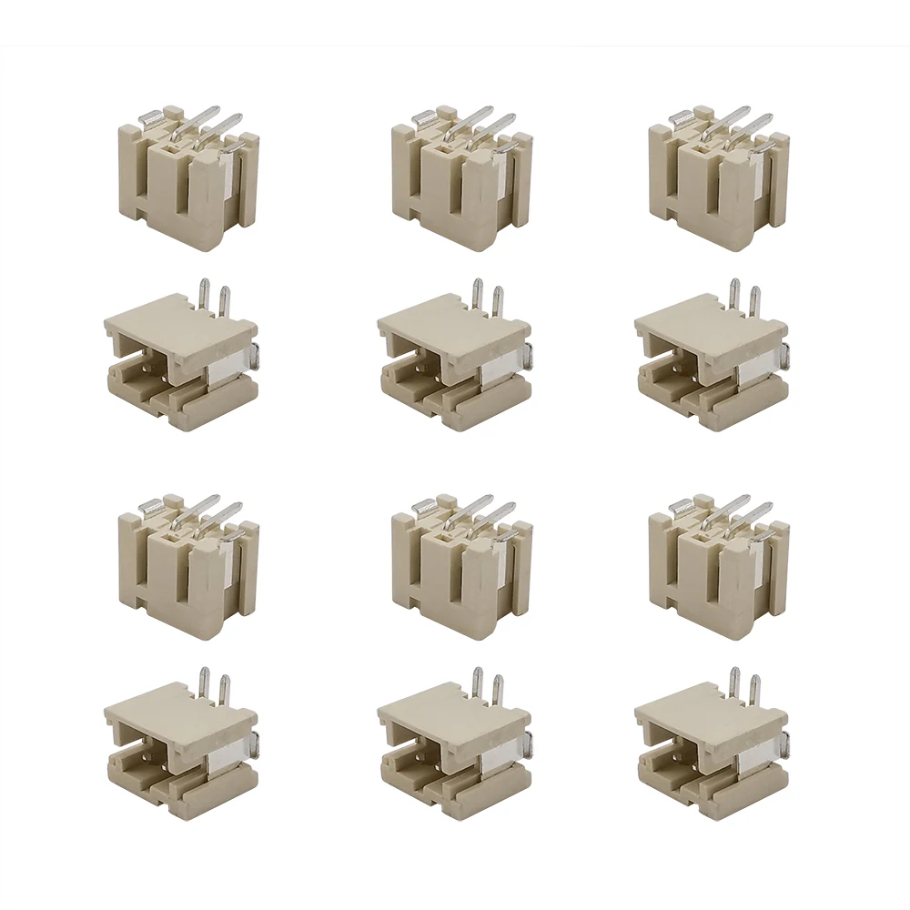 Conector de carcasa de bloques de terminales de enchufe macho SMD Vertical, Pitch 2 de 100mm, 50/2,0 piezas, para Cable hembra JST PH 2,0 2 P