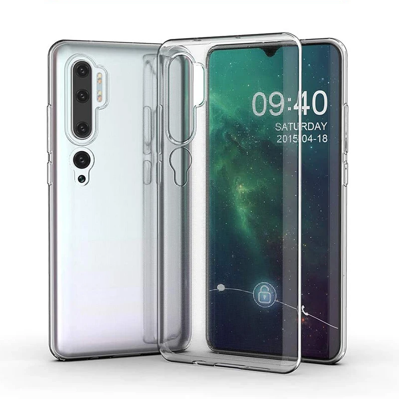 Funda trasera transparente de lujo para Xiaomi Mi 10/10Pro/Note10 Pro Mi10 Note 10 Mi10Pro Note10Pro 5G TPU funda de teléfono ultrafina - imagen 2