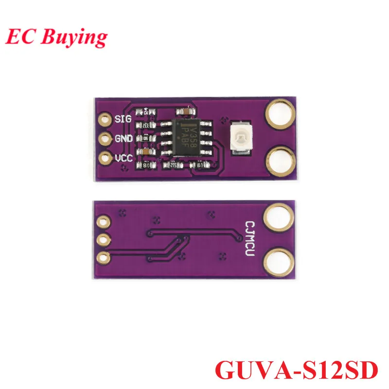 Módulo de Sensor de detección UV CJMCU-GUVA-S12SD VEML6075 VEML6070 UVA UVB S12SD ML8511, luz de rayos ultravioleta para Arduino, 10 Uds./1 ud. - imagen 4