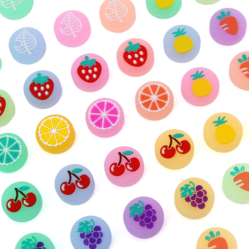 1 unidad de cereza, fresa, fruta, gelatina, tapa de agarre para pulgar, cubierta de Joystick para Nintendo Switch Lite, funda para mando Joy-con