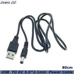 Cable USB DC 5.5mm Alimentación 12V Fuentes y Adaptadores
