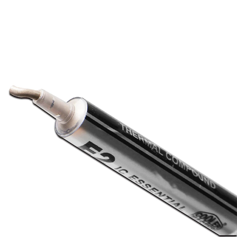 Cooler Master-pasta de grasa térmica E2, 2,4g, compuesto de silicona para CPU/tarjeta de visualización/memoria/chip de potencia, refrigeración con raspador - imagen 2
