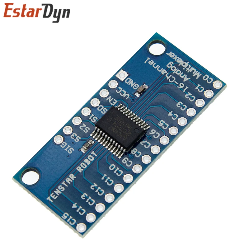 CD74HC4067 Módulo de placa de ruptura multiplexor digital analógico de 16 canales Electrónica inteligente - imagen 3