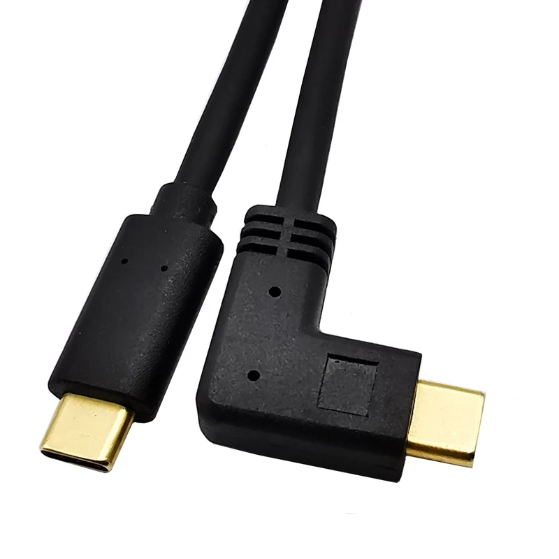 0,3 M 0,6 M 1M 1,8 M Cable de extensión USB tipo C Cable de datos en ángulo USB 3,1 USB-C macho a hembra macho Cable extensor de Cable - imagen 2