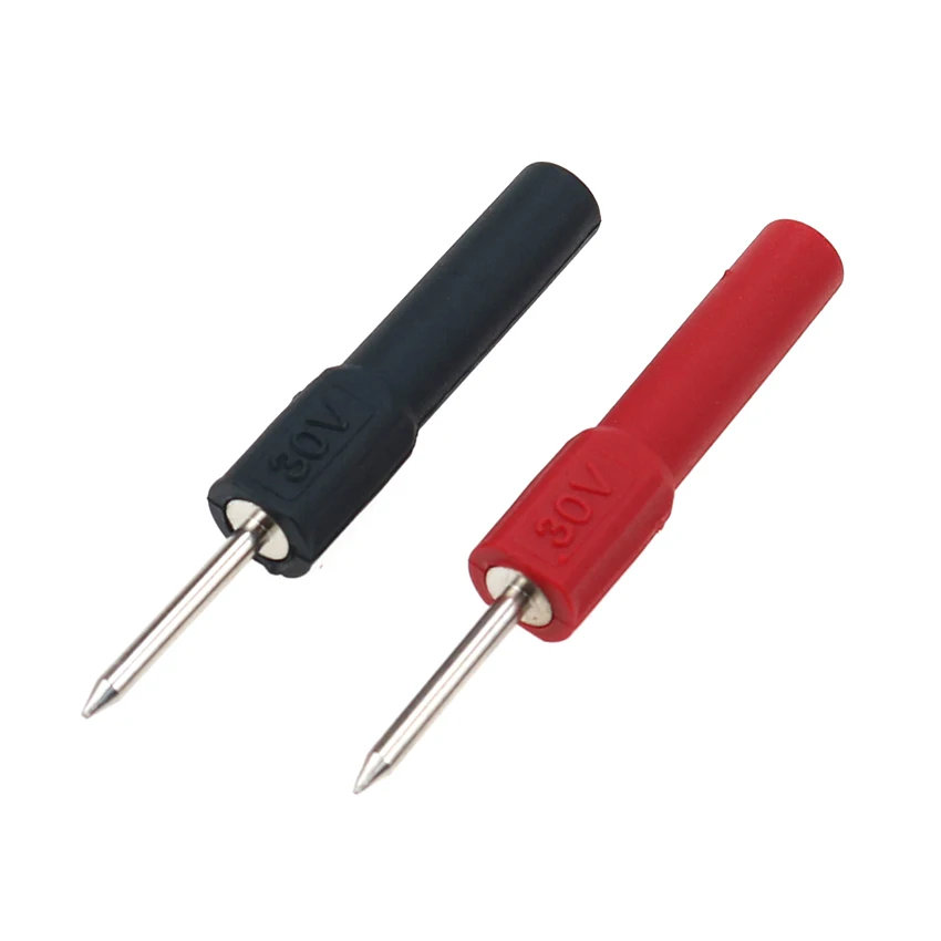 Conector Banana de latón de 4mm a 2mm, enchufe de punta de cabeza de Pin para prueba de multímetro