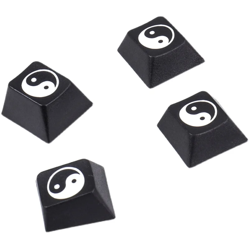 Tai Ji-teclas personalizadas R4 R1 PBT Cherry Mx, perfil para teclado mecánico Esc F1 1u Artisan para GK61 SK64 RK87 GH60 Gamer - imagen 5