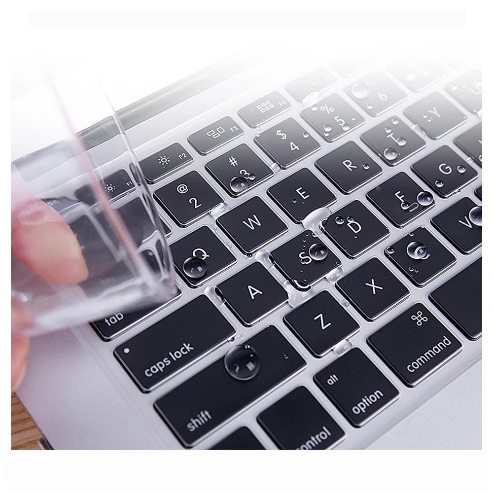 Para MacBook air transparente cubierta de teclado de ordenador portátil Protector de película de Gel de silicona cubiertas protectoras de teclado A1370 1465 A1369 1466 - imagen 3