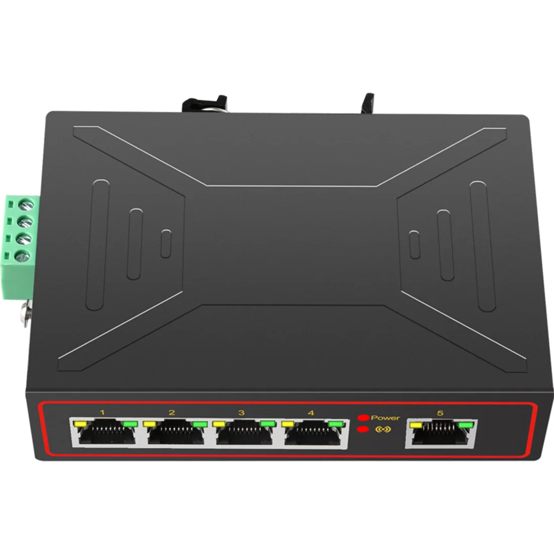 Controlador de red de interruptor rápido Ethernet Industrial de 5 puertos 10/100M TXI173 compatible con función de MDI-MDIX automática RJ45
