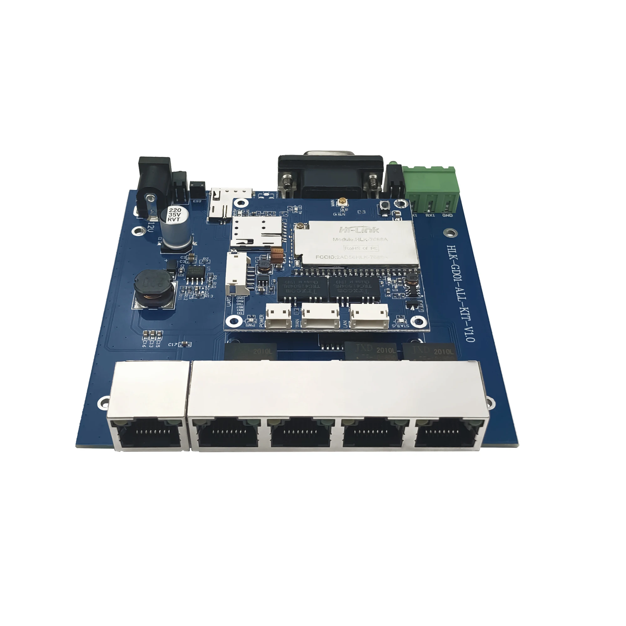 Cable de red 4G a WiFi, HLK-GD01, módulo de enrutador 4g, placa de desarrollo, kits con tarjeta 3G/4G inplug serie EC25, envío gratis