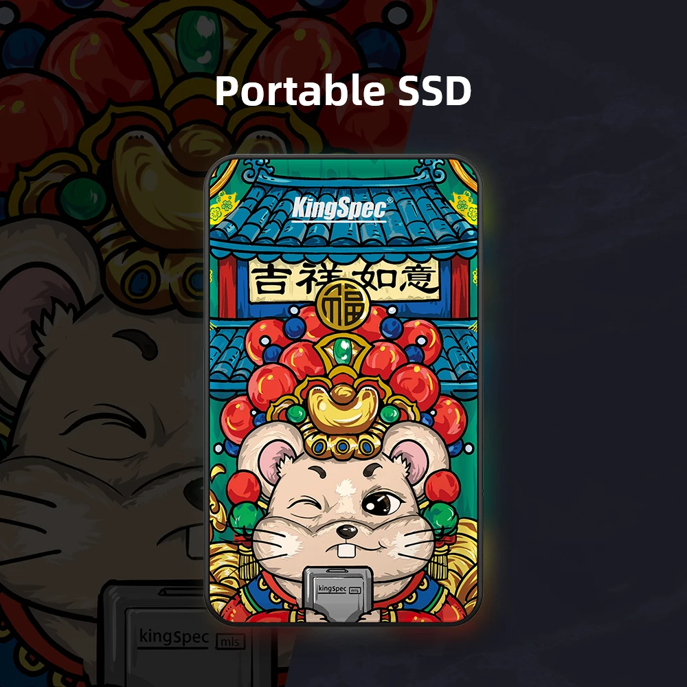 KingSpec-disco duro externo para ordenador portátil, unidad de estado sólido de 120GB, SD, 240GB, 1tb, usb 3,1 tipo C, para PC y tableta